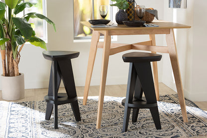 bali & pari - Roy Counter Stool - Roy-Black Wooden-CS view 2