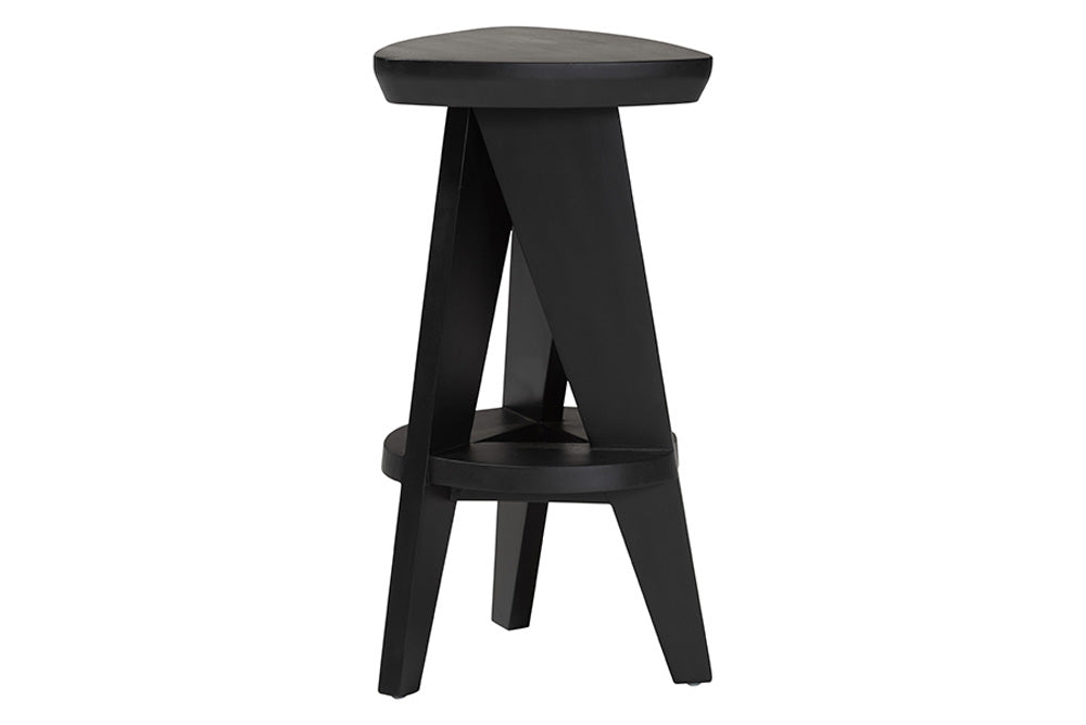 bali & pari - Roy Counter Stool - Roy-Black Wooden-CS view 3