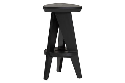 bali & pari - Roy Counter Stool - Roy-Black Wooden-CS view 3