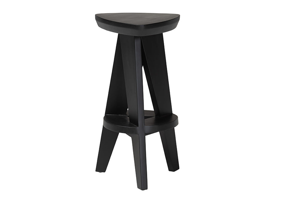 bali & pari - Roy Counter Stool - Roy-Black Wooden-CS view 4
