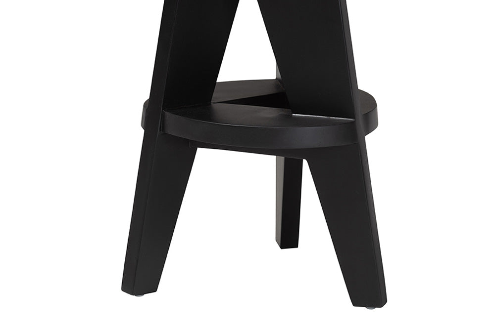 bali & pari - Roy Counter Stool - Roy-Black Wooden-CS view 5