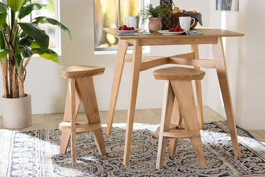 bali & pari - Roy Counter Stool - Roy-Natural Wooden-CS view 2