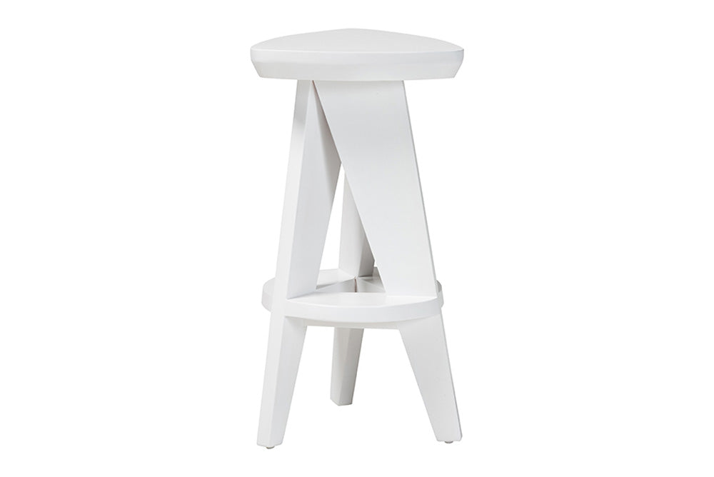 bali & pari - Roy Counter Stool - Roy-White Wooden-CS view 3