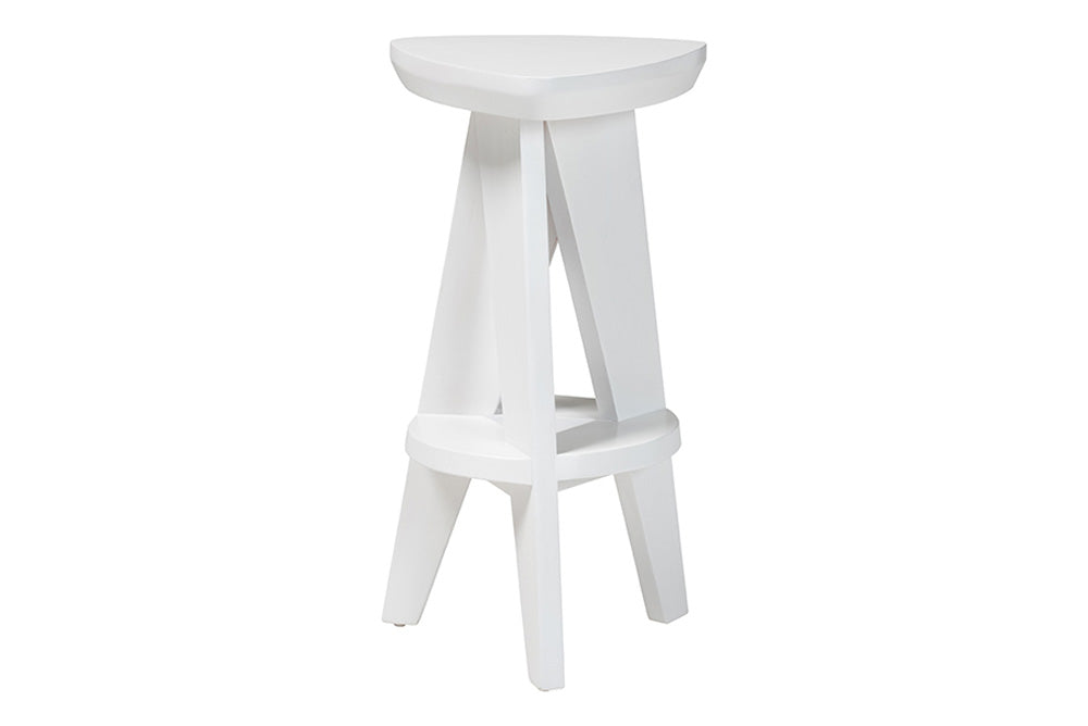 bali & pari - Roy Counter Stool - Roy-White Wooden-CS view 4