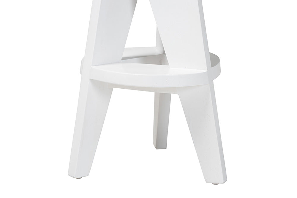 bali & pari - Roy Counter Stool - Roy-White Wooden-CS view 5