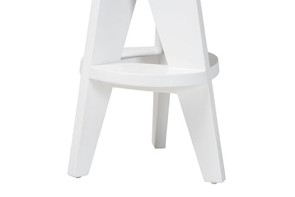 bali & pari - Roy Counter Stool - Roy-White Wooden-CS view 5