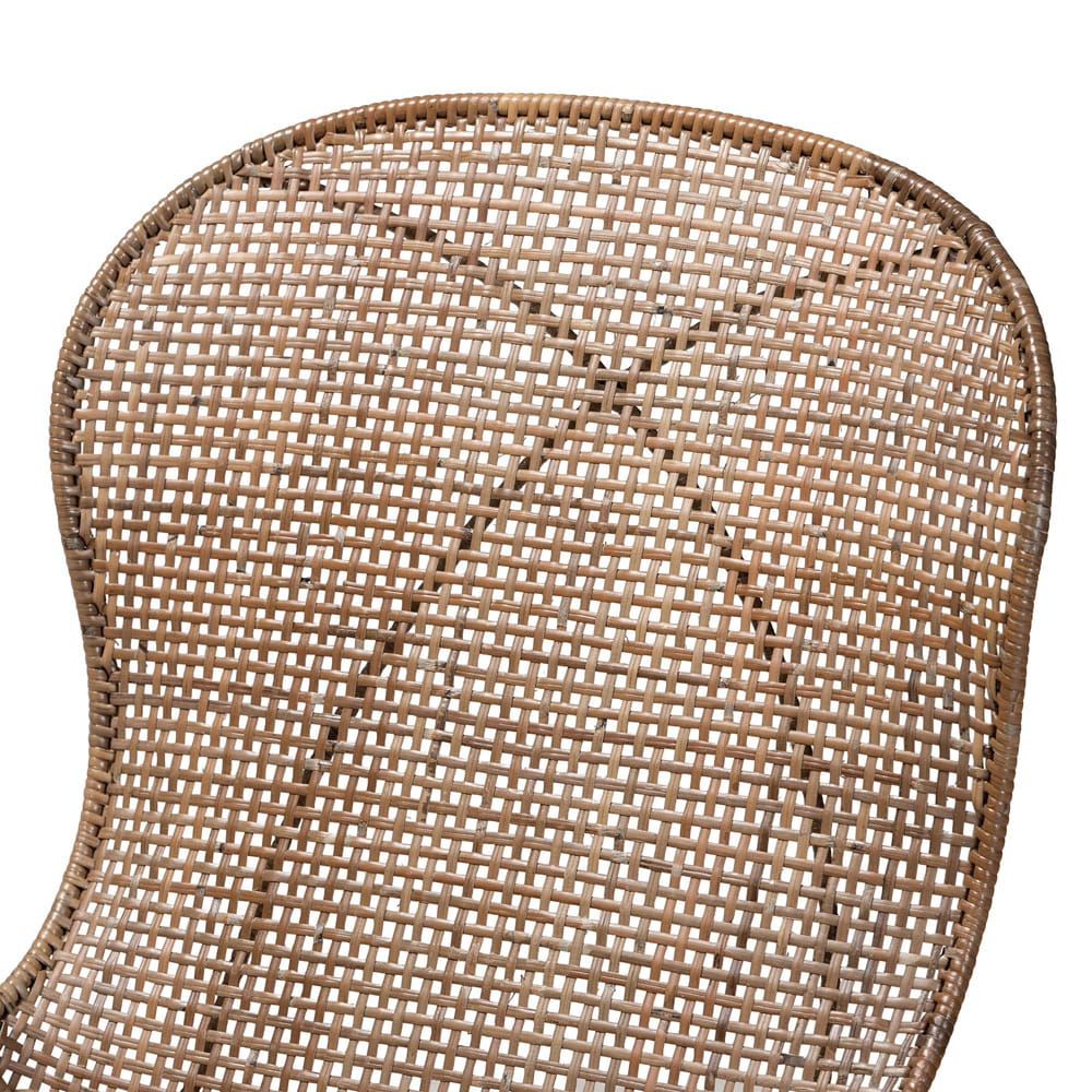 bali & pari - Sabelle Set of 2 Dining Chairs in Greywashed/Black - Santa2-Light Grey Rattan-DC view 4