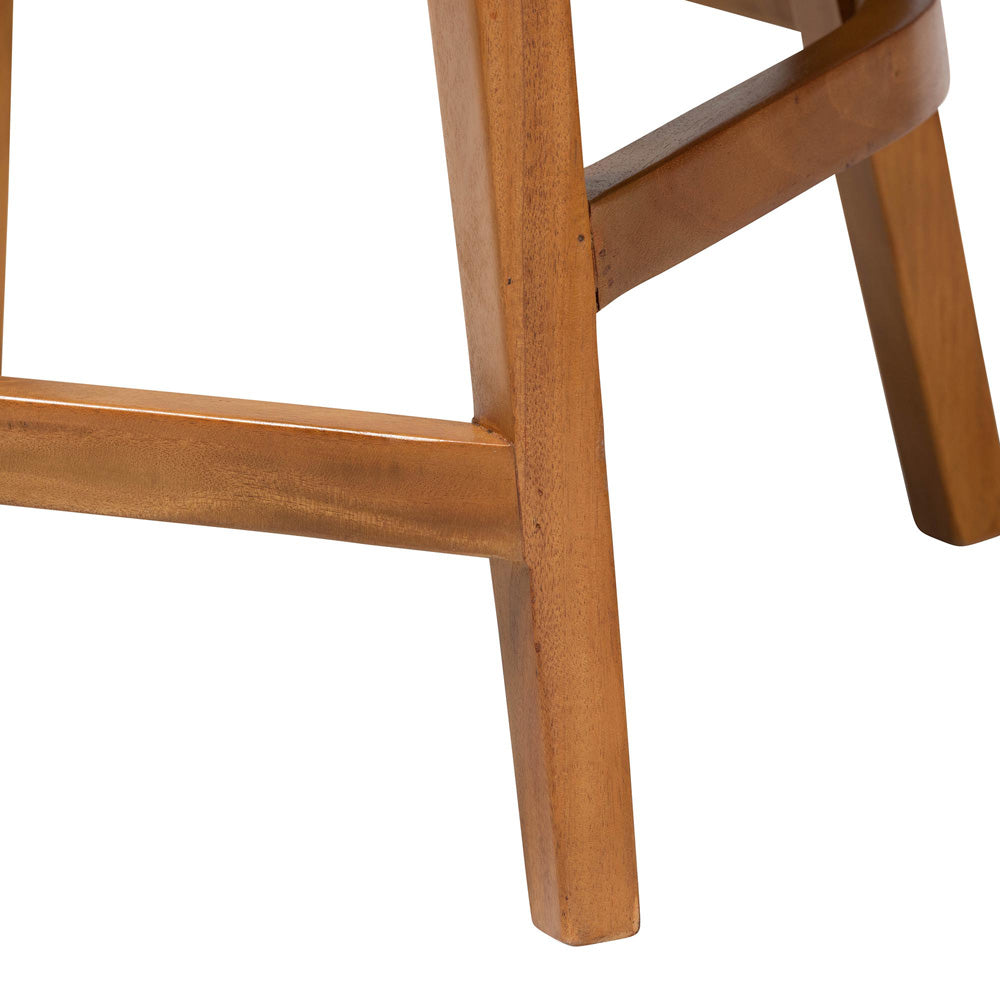 bali & pari - Sabit Counter Stool in Natural/Natural Brown - Sabit-SVN087-Mahogany/Seagrass-CS view 6