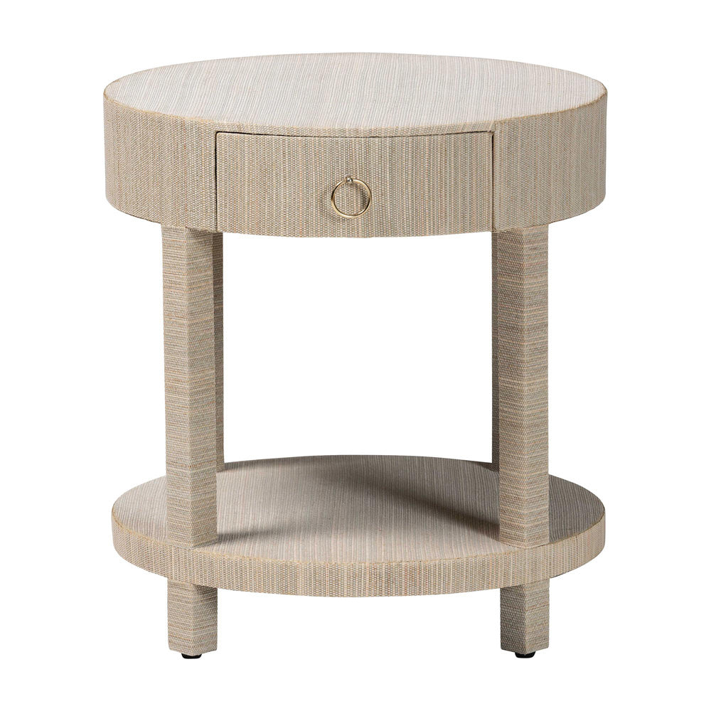 bali & pari - Sadia Nightstand in Natural/Gold - Sadia-Natural Woven Grasscloth-NS view 3