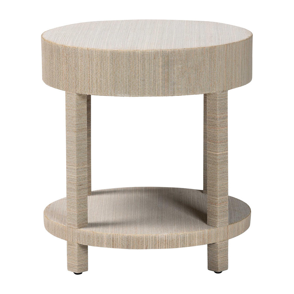 bali & pari - Sadia Nightstand in Natural/Gold - Sadia-Natural Woven Grasscloth-NS view 5