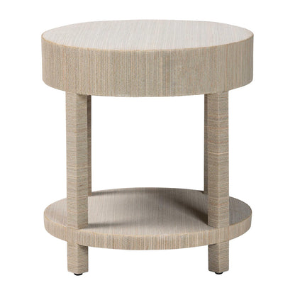 bali & pari - Sadia Nightstand in Natural/Gold - Sadia-Natural Woven Grasscloth-NS view 5