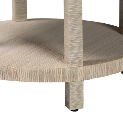 bali & pari - Sadia Nightstand in Natural/Gold - Sadia-Natural Woven Grasscloth-NS view 7