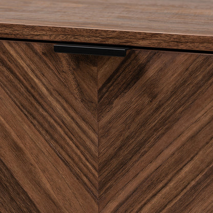 bali & pari - Sadia Storage Cabinet in Walnut Brown/Black - LCF20211282-Walnut-Cabinet view 5