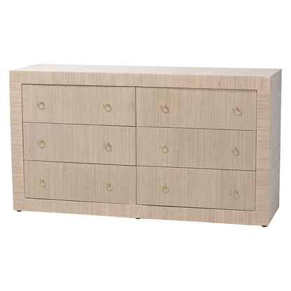 bali & pari  - Sage Dresser in Beige - Sage-6 Drawer-Beige-Dresser view 1