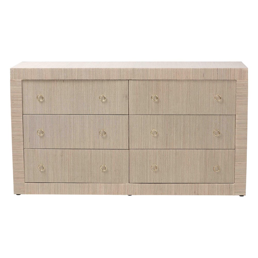 bali & pari  - Sage Dresser in Beige - Sage-6 Drawer-Beige-Dresser view 3