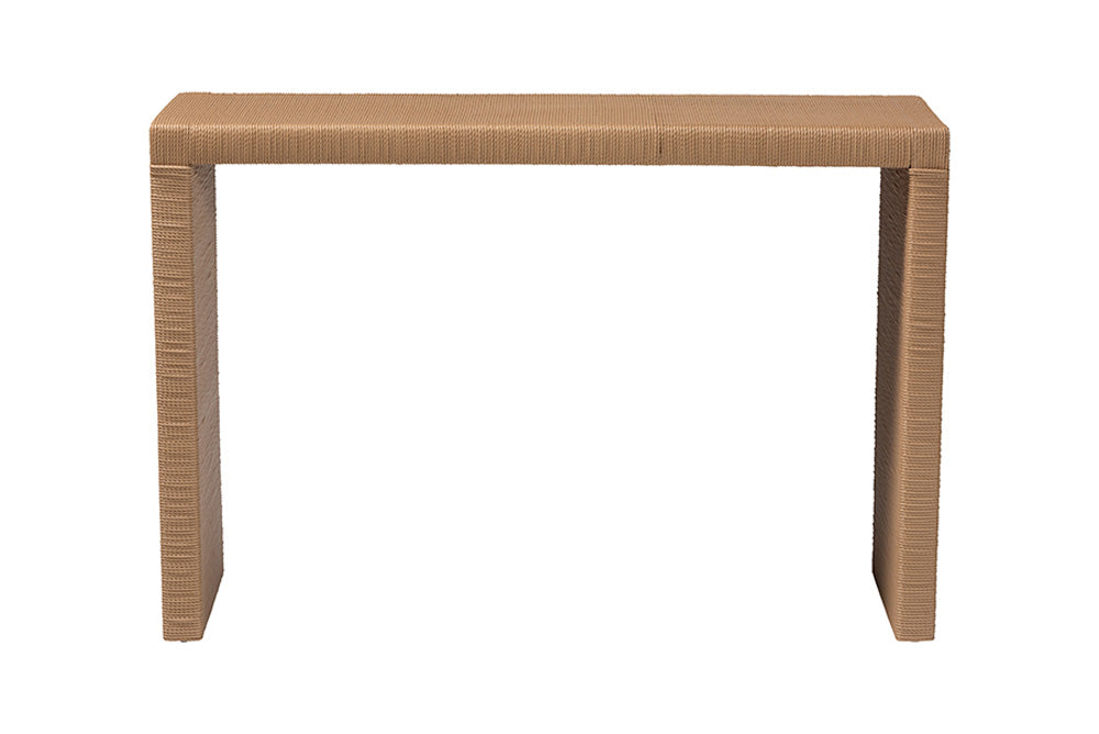 bali & pari - Salve Console Table - Salve-Natural Banana-Console Table view 2