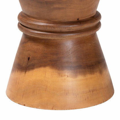 bali & pari  - Samira End Table in Natural Brown - Suar S/T 001-Natural-Side Table view 3