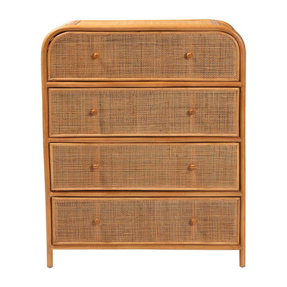 bali & pari - Sampit Storage Cabinet in Light Honey - SAMPIT-Light Honey Rattan-Cabinet view 3