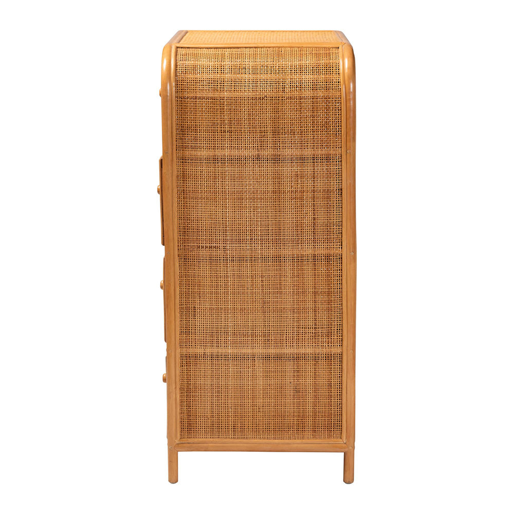 bali & pari - Sampit Storage Cabinet in Light Honey - SAMPIT-Light Honey Rattan-Cabinet view 4