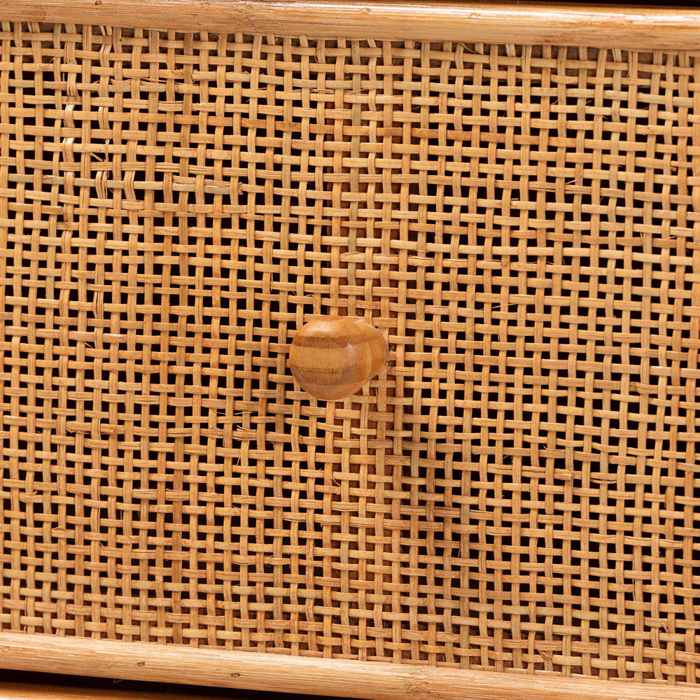 bali & pari - Sampit Storage Cabinet in Light Honey - SAMPIT-Light Honey Rattan-Cabinet view 5