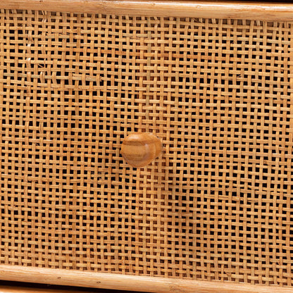 bali & pari - Sampit Storage Cabinet in Light Honey - SAMPIT-Light Honey Rattan-Cabinet view 5