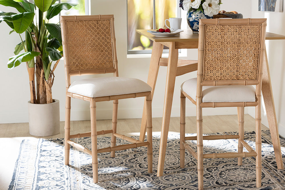 bali & pari - Sandy Counter Stool - Sandy-Natural Wooden-CS view 2