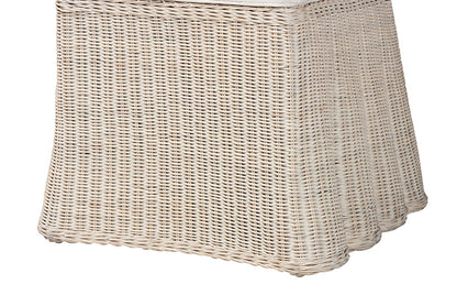 bali & pari - Sara Dining Chair Set of 2 - Sara-White Wash Rattan-Cushion-DC view 6