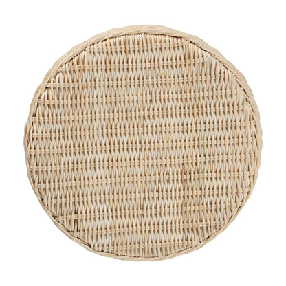 bali & pari  - Sarna End Table in Natural Brown/White - Sarna-Natural/White-Rattan-ET view 4