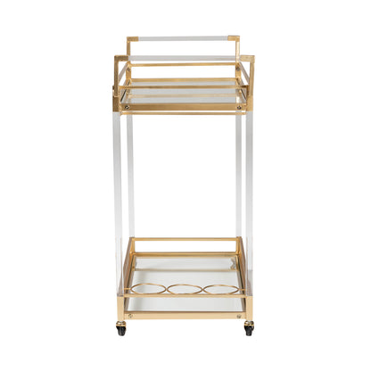 bali & pari - Savannah Cart in Gold/Clear - JY21A018-Gold-Cart view 3