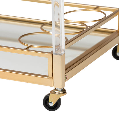 bali & pari - Savannah Cart in Gold/Clear - JY21A018-Gold-Cart view 6