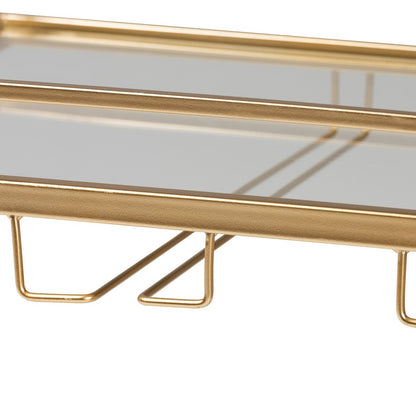 bali & pari - Savannah Cart in Gold/Clear - JY21A018-Gold-Cart view 8