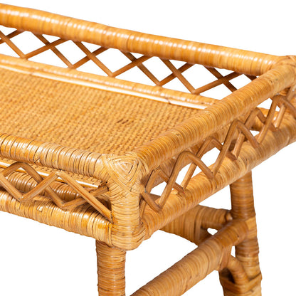 bali & pari - Savitri Console Table in Light honey - DCWH1004-Light Honey Rattan-Lucia Console Table view 4