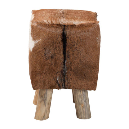 bali & pari - Scotlyn Footstool in Brown - SGLS-01-Teak Wood/Natural-Stool view 3