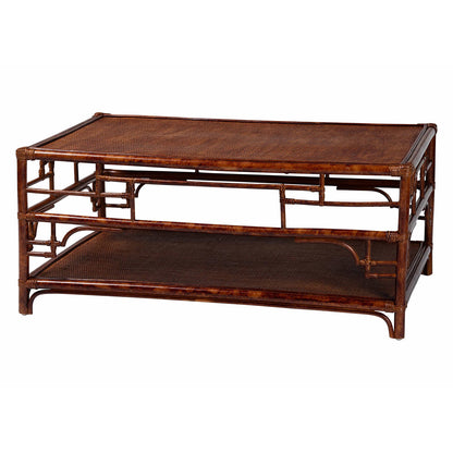 bali & pari - Sebalio Coffee Table in Marbled Tortoise Brown - WS142-Sebalio-Tortoise-Coffee Table view 1