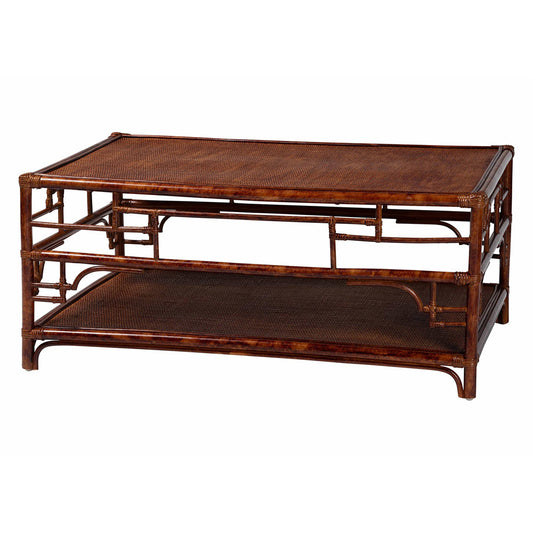bali & pari - Sebalio Coffee Table in Marbled Tortoise Brown - WS142-Sebalio-Tortoise-Coffee Table view 1