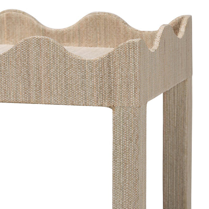 bali & pari  - Sebastian End Table in Beige - Sebastian 2 Tier-Beige-End Table view 4