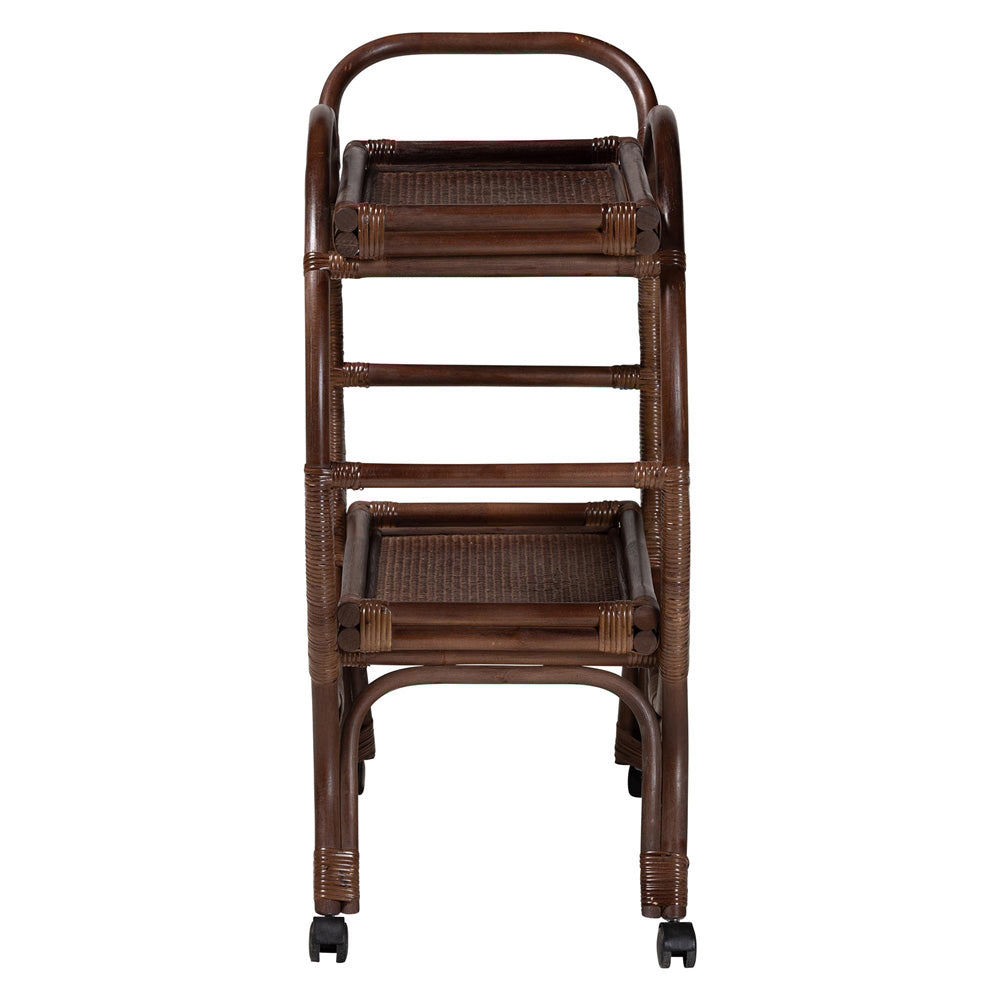 bali & pari - SelahCart in Coffee Bean - WS233-Coffee Bean/Rattan-Cart view 3
