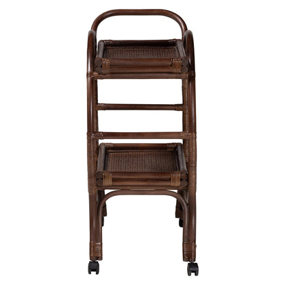 bali & pari - SelahCart in Coffee Bean - WS233-Coffee Bean/Rattan-Cart view 3