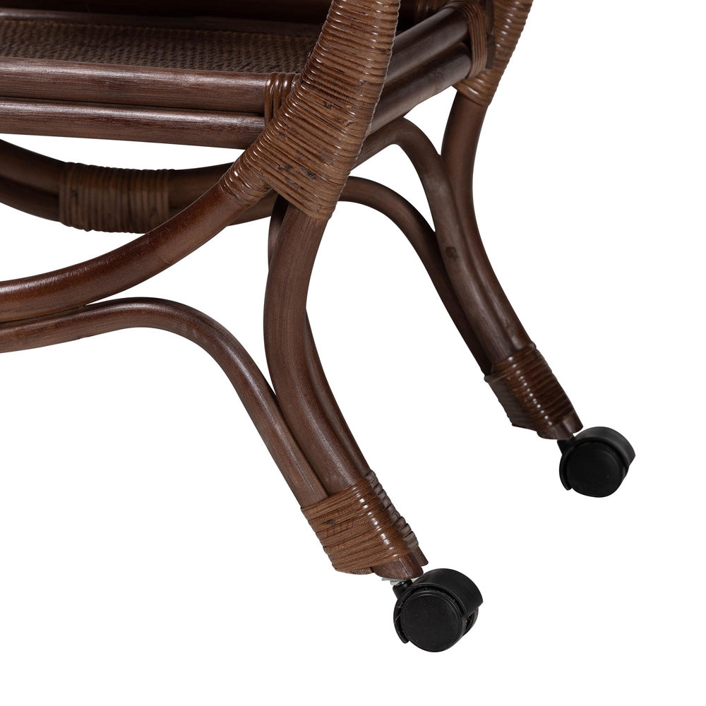 bali & pari - SelahCart in Coffee Bean - WS233-Coffee Bean/Rattan-Cart view 5