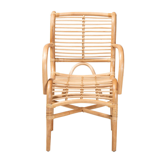 bali & pari  - Seminyak Chair in Natural Brown - Seminyak-Rattan-Lounge Chair view 2