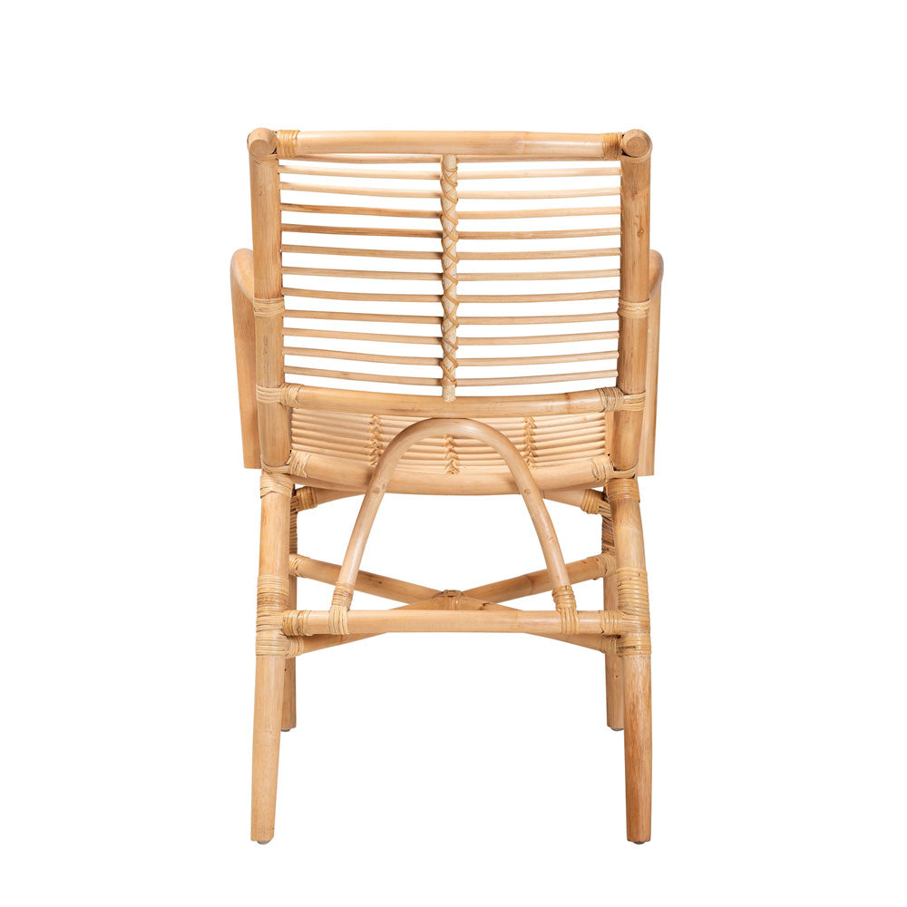 bali & pari  - Seminyak Chair in Natural Brown - Seminyak-Rattan-Lounge Chair view 4