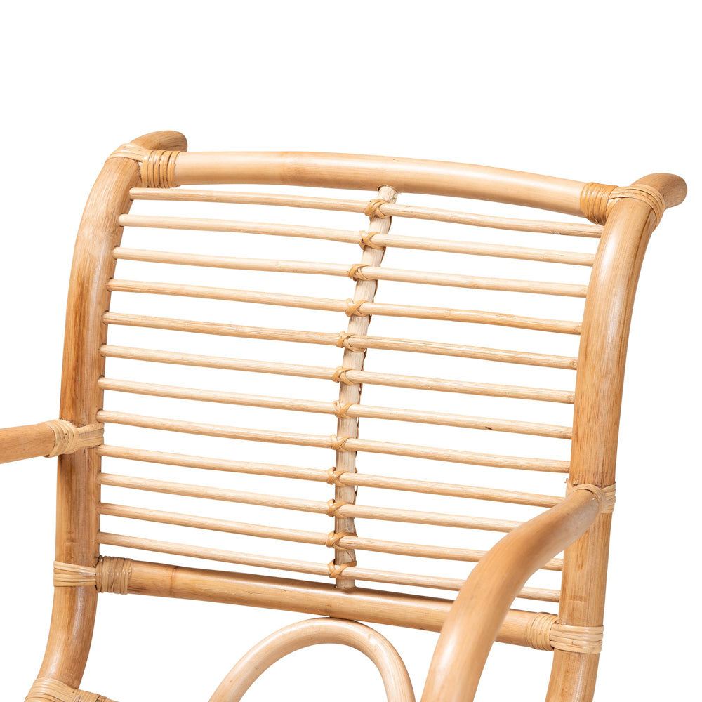 bali & pari  - Seminyak Chair in Natural Brown - Seminyak-Rattan-Lounge Chair view 5