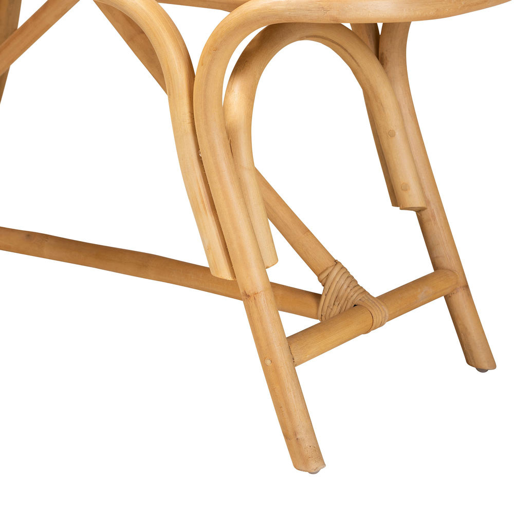 bali & pari - Septa Bench in Natural Brown - Septa-Rattan-Bench view 4