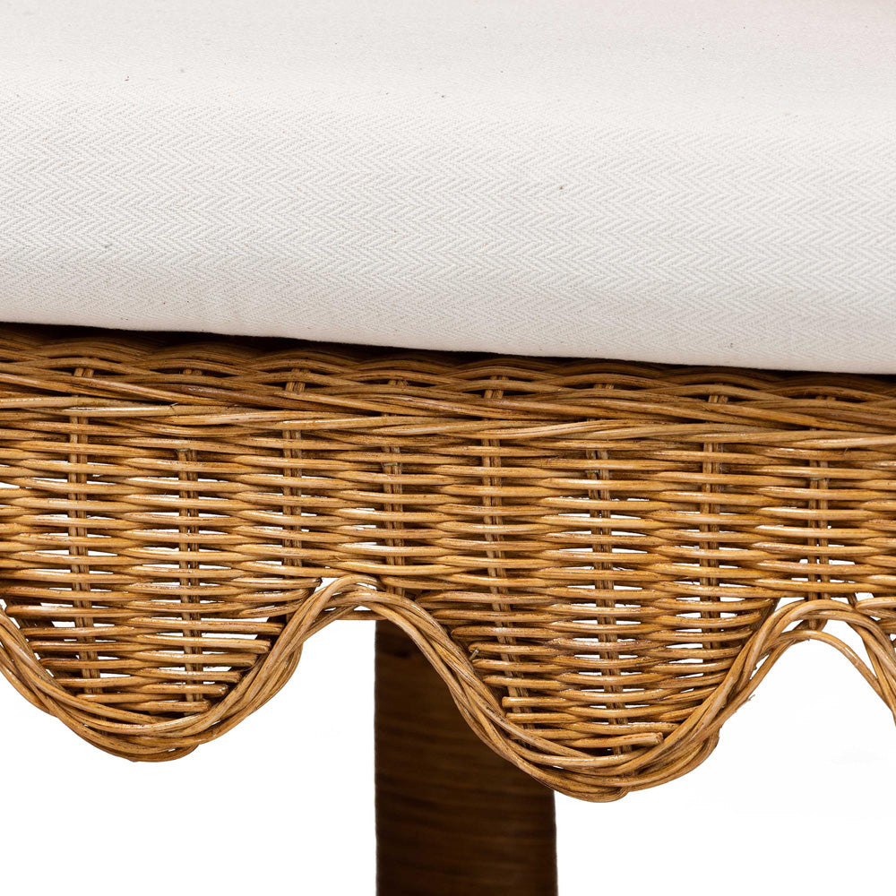 bali & pari - Seranay Dining Bench in Light Honey - Palm Short-Natural Rattan-Long-L Shape Seating view 5