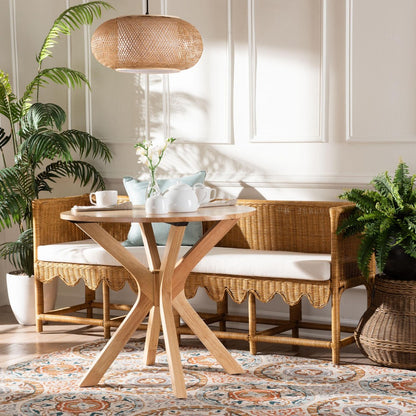 bali & pari - Seranay Dining Bench in Light Honey - Palm Short-Natural Rattan-Long-L Shape Seating view 8