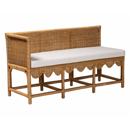 bali & pari - Seranay Dining Set in Light Honey - Palm Short-Natural Rattan-L Shape Seating view 3