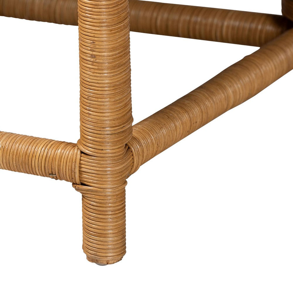 bali & pari - Seranay Dining Set in Light Honey - Palm Short-Natural Rattan-L Shape Seating view 8