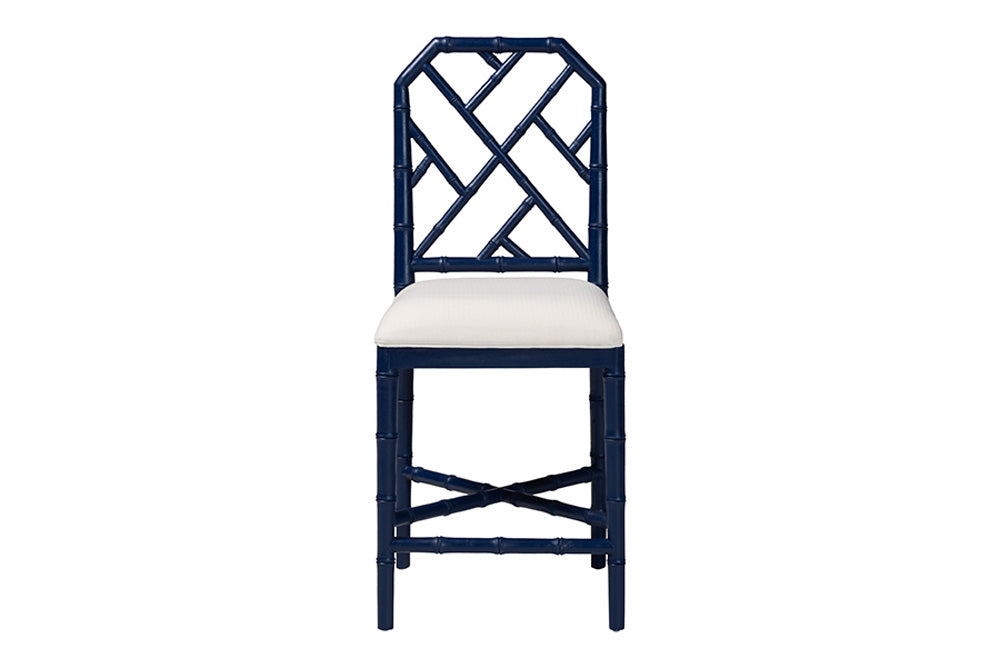 bali & pari - Sergio Counter Stool - Sergio-Navy Wooden-CS view 3