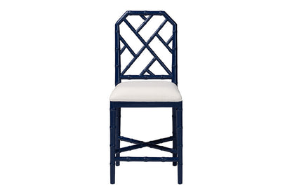 bali & pari - Sergio Counter Stool - Sergio-Navy Wooden-CS view 3