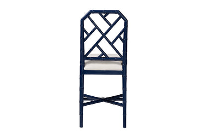 bali & pari - Sergio Counter Stool - Sergio-Navy Wooden-CS view 5